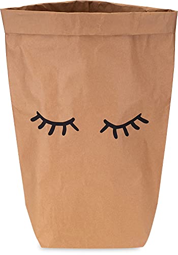 Lifestyle Lover Papiersack Paper Bag Sack Kraftpapier Beutel Mülleimer Braun (Augen) von Lifestyle Lover