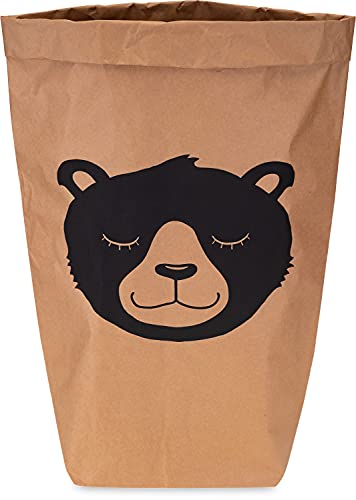 Lifestyle Lover Papiersack Paper Bag Sack Kraftpapier Beutel Mülleimer Braun (Frau Bär) von Lifestyle Lover