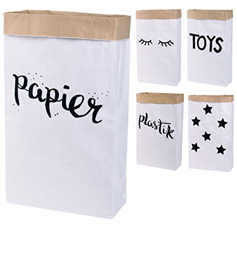 Lifestyle Lover Papiersack Paper Bag eckig aus Kraftpapier Papierkorb (Papier) von Lifestyle Lover