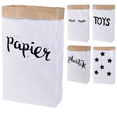 Papiersack Paper Bag eckig aus Kraftpapier Papierkorb (Papier) von Lifestyle Lover