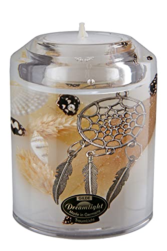 Teelichthalter inklusive Teelicht | Leuchter aus Glas Gold Durchmesser 7 cm von Lifestyle & More