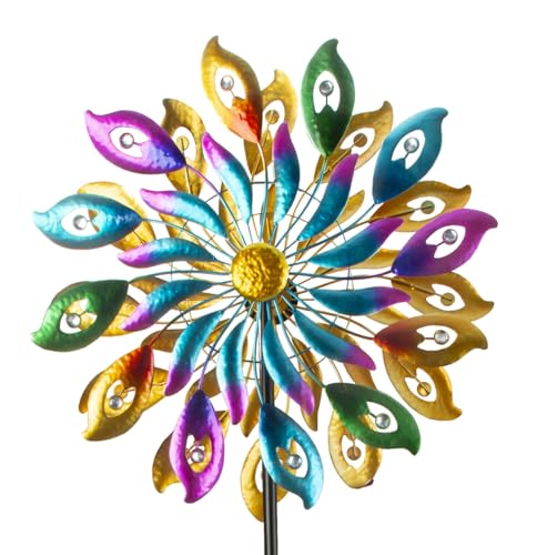 Windrad Windspiel Mehrfarbig aus Metall als Gartenstecker Höhe 188 cm Durchmesser 60 cm Windrad Windspiel Mehrfarbig aus Metall als Gartenstecker Höhe 188 cm Durchmesser 60 cm von Lifestyle & More