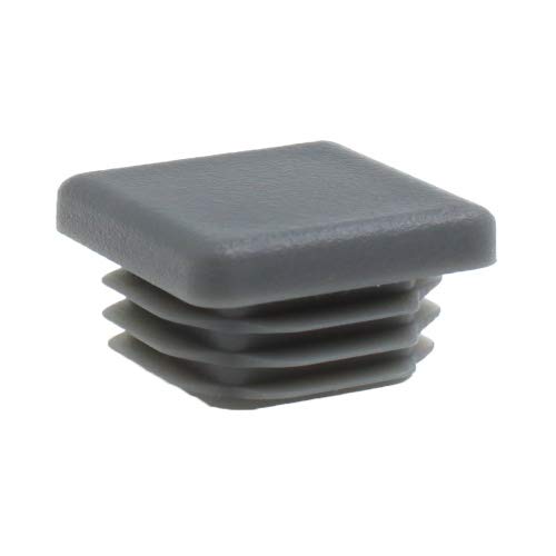 16 Stück – Alle Größen – Quadratische Gerippte Einsätze Schutzkappen Endkappen Stopper Für Tischstühle Möbel Beine (19mm - Grau) - Von Lifeswonderful von Lifeswonderful