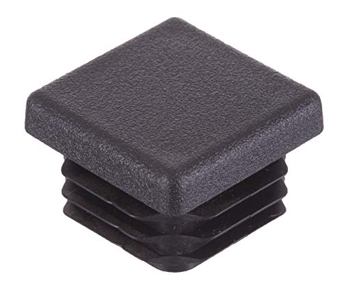 16 Stück – Alle Größen – Quadratische Gerippte Einsätze Schutzkappen Endkappen Stopper Für Tischstühle Möbel Beine (35mm - Schwarz) - Von Lifeswonderful von Lifeswonderful