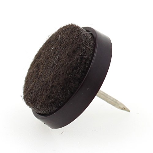 Lifeswonderful - Runde Möbelgleiter mit Nagel und Filzoberfläche - 16 Stück - 20 mm (3/4“) von Lifeswonderful