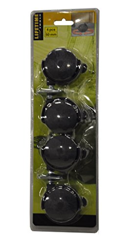 Möbelrollen 50mm 4Stück schwarz Laufrollen Stuhlrollen Lenkrollen von Lifetime Tools