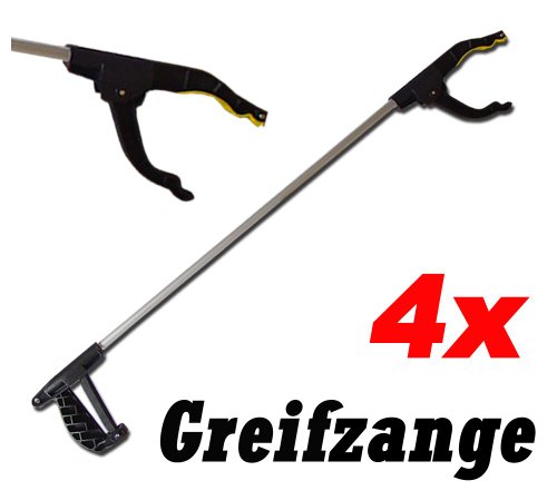 4 Stück Greifer Müllzange Greifarm Müll Greifer Greifzange Zange Handgreifer von LIFETIME