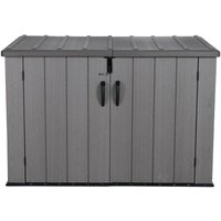 Lifetime - Kunststoff Mülltonnenbox & Geräteschrank Greg 3x240 l Grau/Braun 108x191x132 cm von Lifetime