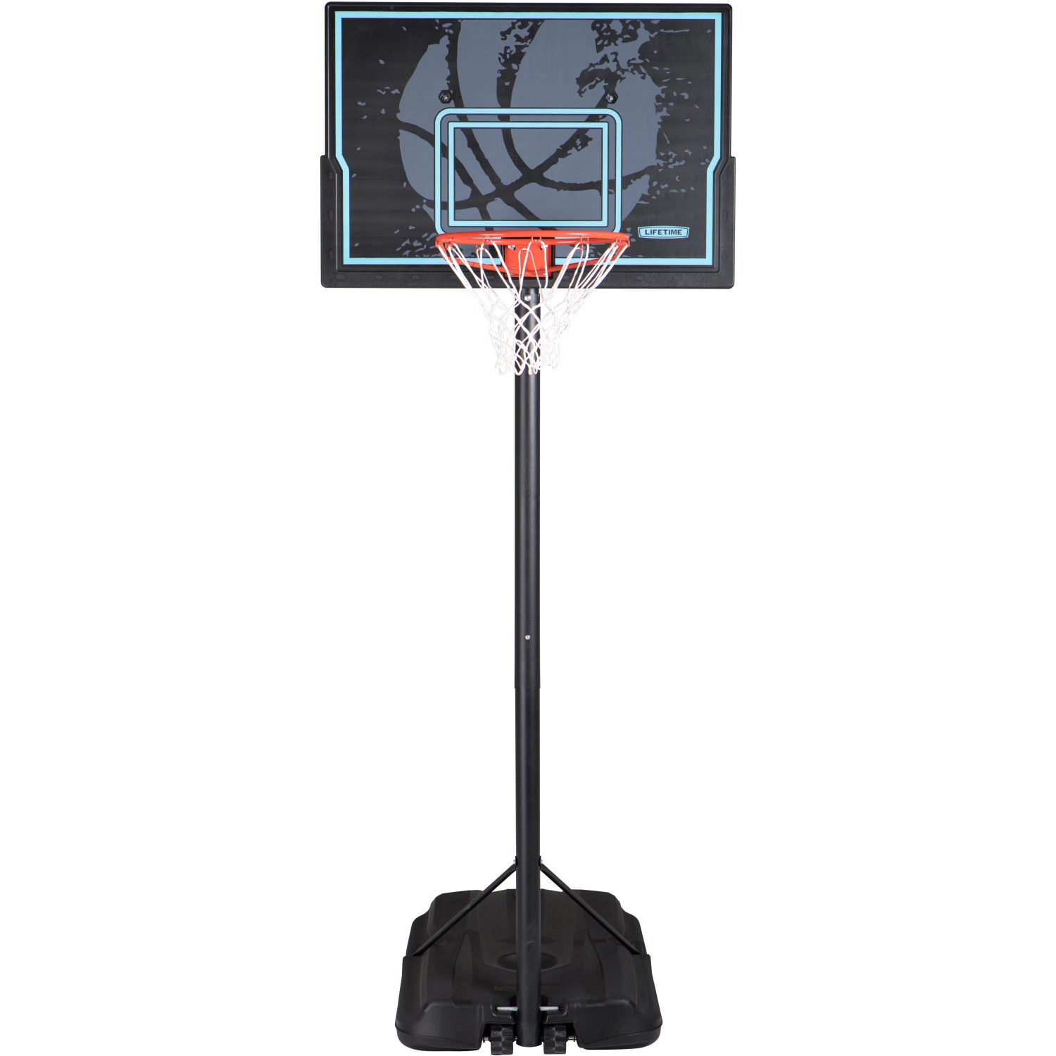 Lifetime Basketballanlage Texas Korb Verstellbar Schwarz-Blau 228 cm - 304 cm von Lifetime