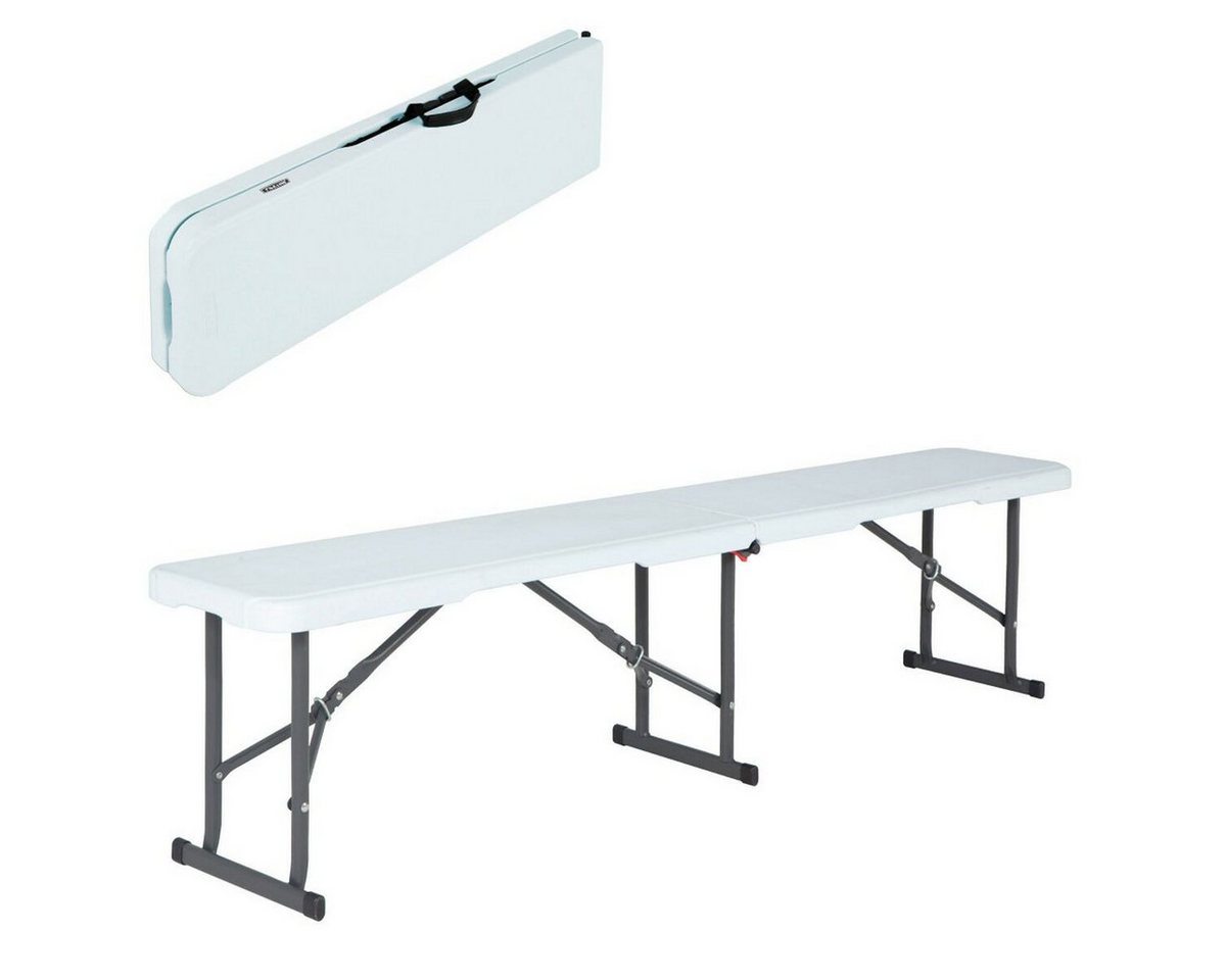 Lifetime Gartenbank Bank Lifetime Weiß Biegsam 183 x 42 x 29 cm von Lifetime