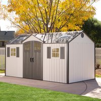 Lifetime Gerätehaus "Castle" Kunststoff, inkl. Fußboden, Regale und Werkzeugtasche von Lifetime