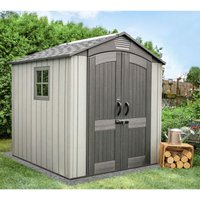 Kunststoff Gerätehaus 'Stella' mit Doppel-Flügeltür, 213 x 213 cm, dunkelgrau, 4,55 m² - Lifetime Kunststoff Gerätehaus 'Stella' mit Doppel-Flügeltür, 213 x 213 cm, dunkelgrau, 4,55 m² - Lifetime von Lifetime