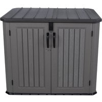 Lifetime Mülltonnenbox & Gerätschrank Phil, grau, 94 x 146 x 128 cm (T x B x H) von Lifetime