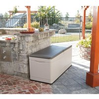 Xxl Kunststoff Kissenbox, Polsteraufbewahrung, 495 l, lichtgrau, 152 x 61 x 67 cm (l x b x h) - Lifetime von Lifetime