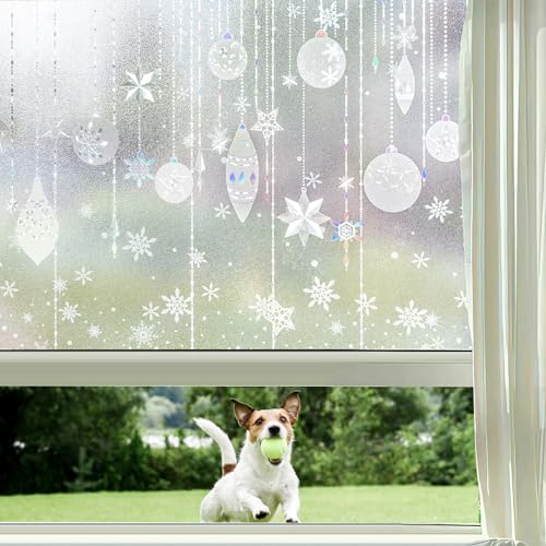 Lifetree fensterfolie Blickdicht von aussen, Selbsthaftende Sichtschuzfolie Fenster, Statisch haftenden Milchglasfolie Sonnenschutz Anti UV deko für Wohnzimmer, Kinderzimmer 44.5x200cm von Lifetree