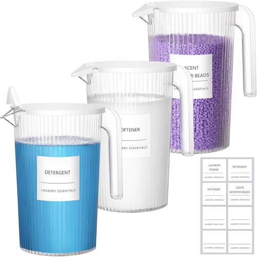 Lifewit 1800ml Waschmittelbehälter, Waschmittelbox für Pulver, PET Kunststoff, Multifunktionale Waschmittel Spender für Waschpulver, Waschmittel, Wäscheparfüm, Transparent, 3 Stück Lifewit 1800ml Waschmittelbehälter, Waschmittelbox für Pulver, PET Kunststoff, Multifunktionale Waschmittel Spender für Waschpulver, Waschmittel, Wäscheparfüm, Transparent, 3 Stück von Lifewit
