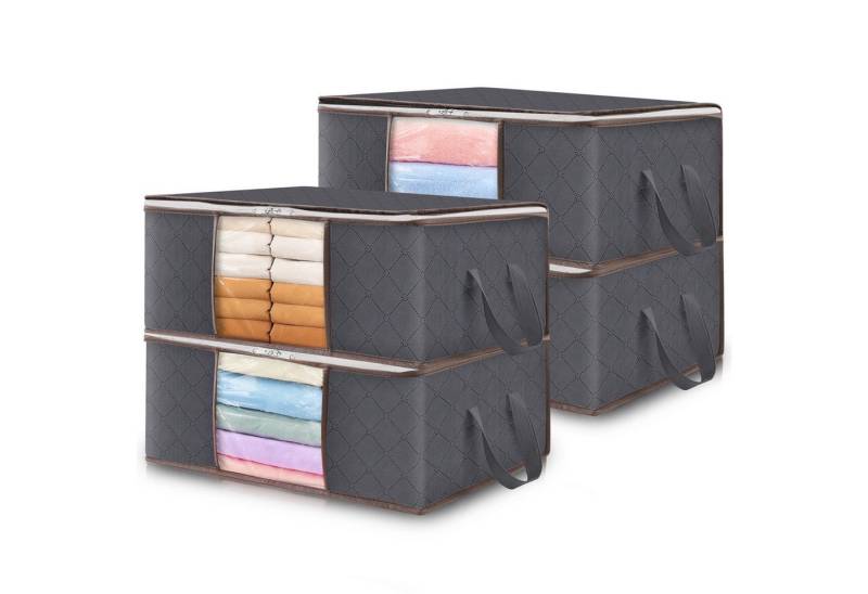 Lifewit Aufbewahrungsdose Aufbewahrungsbox mit Deckel, Kleiderschrank Organizer (4 St) von Lifewit