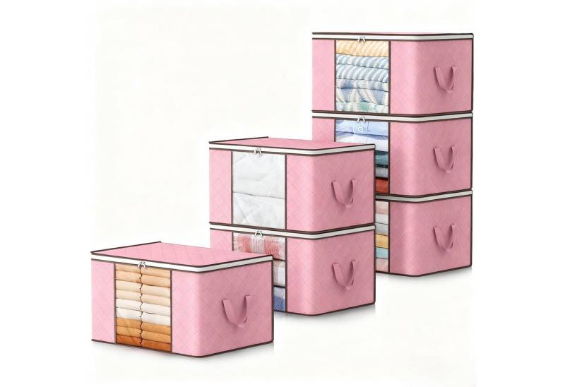 Lifewit Aufbewahrungsdose Aufbewahrungsbox mit Deckel, Kleiderschrank Organizer (6 St) von Lifewit