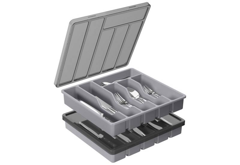 Lifewit Besteckeinsatz Besteckaufbewahrung für Küchenschublade und Arbeitsplatte (2 St) von Lifewit