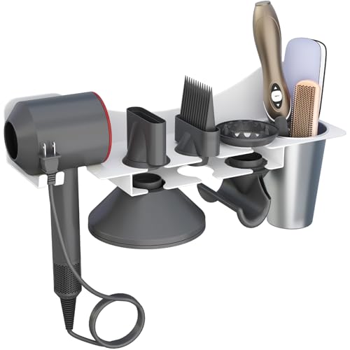 Lifewit Föhn Halterung Wand Haartrockner, föhnhalterung ohne Bohren mit Steckerhalter und Aufbewahrung für Badezimmer/Barbershop, Selbstklebend Fönhalterung für Dyson föhn, Weiß Lifewit Föhn Halterung Wand Haartrockner, föhnhalterung ohne Bohren mit Steckerhalter und Aufbewahrung für Badezimmer/Barbershop, Selbstklebend Fönhalterung für Dyson föhn, Weiß von Lifewit