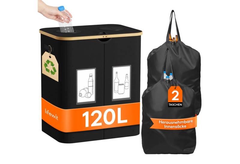 Lifewit Müllsackständer Pfandflaschen Sammelbehälter, Flaschen Organizer mit Deckel Lifewit Müllsackständer Pfandflaschen Sammelbehälter, Flaschen Organizer mit Deckel von Lifewit