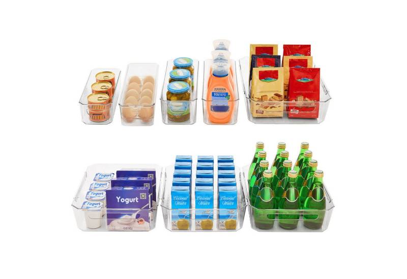Lifewit Schubladenbox 8er-Set Kühlschrank-Organizer aus klarem Kunststoff, (8-St) von Lifewit