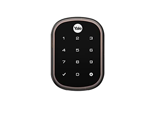 Yale | LiftMaster Smart Lock mit Touchscreen-Riegel, funktioniert mit myQ-App und Schlüssel von Amazon in der Garage. Lieferung in Kombination mit Smart Garage Hub (separat erhältlich), ölgeriebene Bronze von LiftMaster