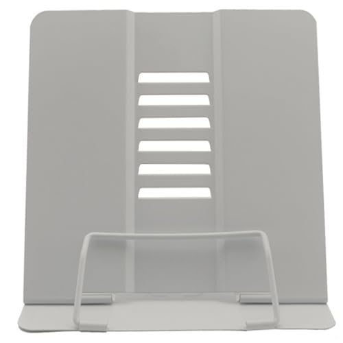 Lifup Buchständer Metall Verstellbarer Leseständer Buchstütz, Multifunktional Halterung Zum Lese Grau 20W x 19H x 15D cm von Lifup