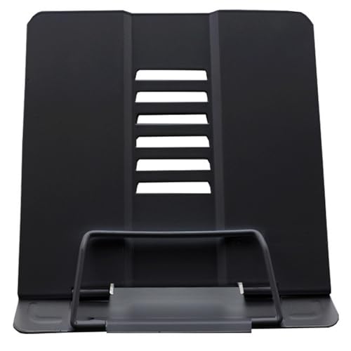 Lifup Buchständer Metall Verstellbarer Leseständer Buchstütz, Multifunktional Halterung Zum Lese Schwarz 20W x 19H x 15D cm von Lifup