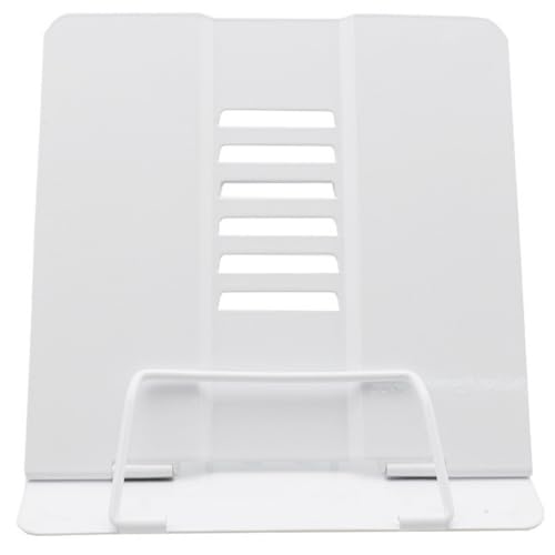 Lifup Buchständer Metall Verstellbarer Leseständer Buchstütz, Multifunktional Halterung Zum Lese Weiß 20W x 19H x 15D cm von Lifup