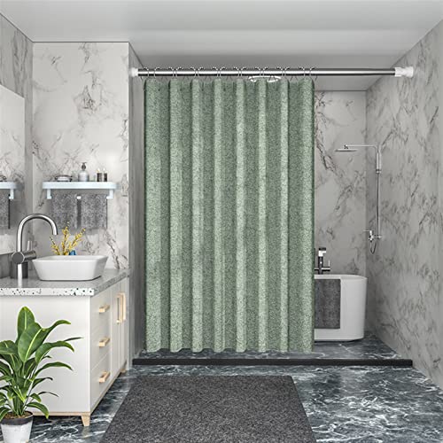 Lifup Duschvorhang Textil, Schimmelresistent und Wasserabweisend, Duschvorhänge mit Duschvorhangringe, Shower Curtains für Dusche und Badewanne Grün 100x200cm von Lifup