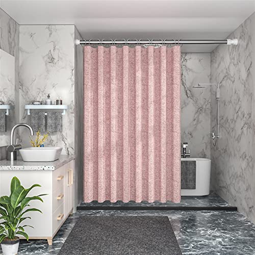 Lifup Duschvorhang Textil, Schimmelresistent und Wasserabweisend, Duschvorhänge mit Duschvorhangringe, Shower Curtains für Dusche und Badewanne Rosa 220x200cm von Lifup