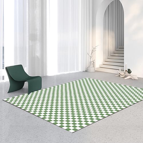 Lifup Kariert Teppich für Schlafzimmer, Boho Waschbar rutschfest Rechteckiger Teppich für Wohnzimmer Eingangsbereich Heimbüro Grün und Weiß 200 x 300 cm Lifup Kariert Teppich für Schlafzimmer, Boho Waschbar rutschfest Rechteckiger Teppich für Wohnzimmer Eingangsbereich Heimbüro Grün und Weiß 200 x 300 cm von Lifup