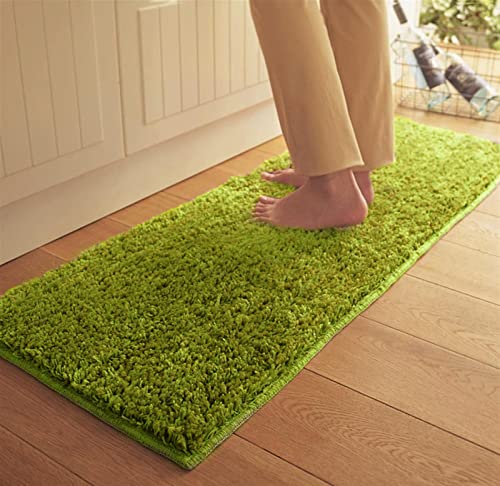 Lifup Teppich Läufer Shaggy Hochflor, Langflor Flurteppich Einfarbig rutschfest für Innen Schlafzimmer Küche Matcha Grün 40 x 150 cm Lifup Teppich Läufer Shaggy Hochflor, Langflor Flurteppich Einfarbig rutschfest für Innen Schlafzimmer Küche Matcha Grün 40 x 150 cm von Lifup