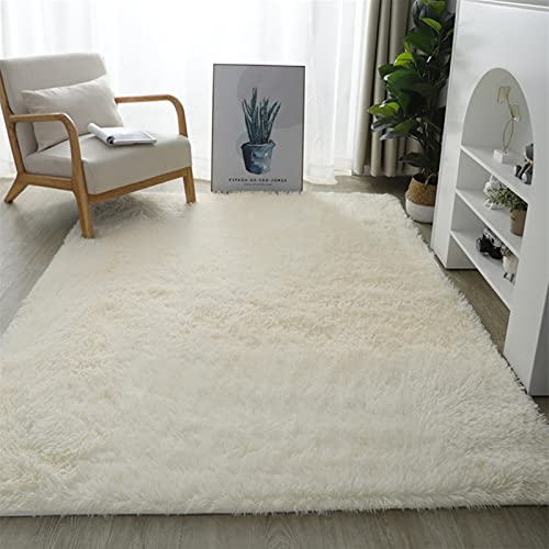 Lifup Teppich Shaggy Anti Rutsch Pflegeleicht, Rechteck Langflor Teppich für Wohnzimmer Schlafzimmer Kinderzimmer Beige 80 x 200 cm von Lifup