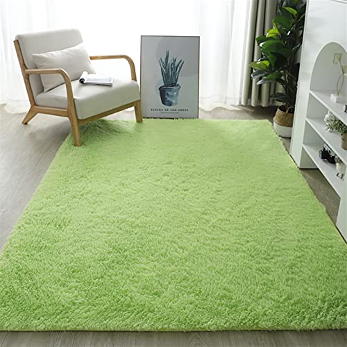 Lifup Teppich Shaggy Anti Rutsch Pflegeleicht, Rechteck Langflor Teppich für Wohnzimmer Schlafzimmer Kinderzimmer Frucht Grün 100 x 160 cm von Lifup