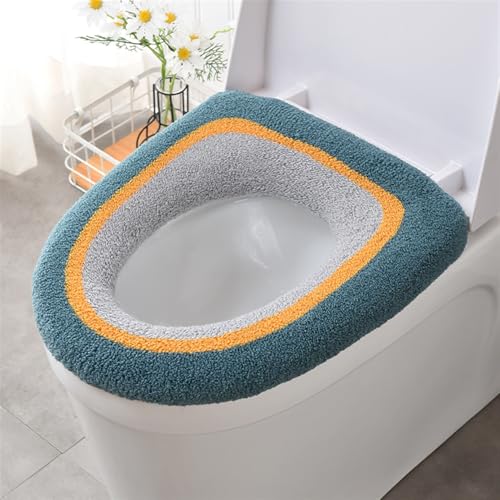 Lifup Toilettendeckel Abdeckung Kissen, Dickere Toilettensitzabdeckung Pads Warm WC Sitzbezüge Grün 35 x 35 cm von Lifup