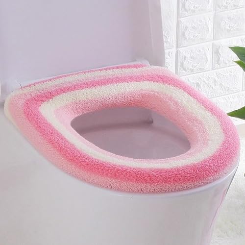 Lifup Toilettensitzbezug Pad WC Sitzbezug Toilettensitz, Badezimmer Toilettensitzabdeckung Rosa 35 x 42 cm von Lifup
