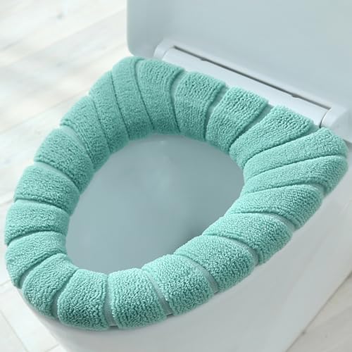 Lifup Toilettensitzbezug Pads Weich Waschbar, WC Sitzbezüge Toilettendeckel Abdeckung Kissen Grün 32 x 32 cm von Lifup
