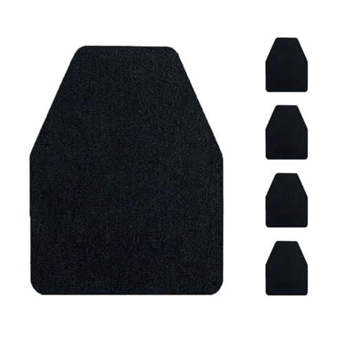 Lifup Urinal Matte rutschfeste Absorbierende, Unterlage Bodenmatten für Herren Urinalmatten Toiletten Schwarz 4 Stück 42 x 52 cm von Lifup
