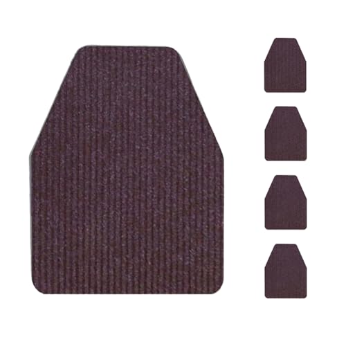 Lifup Urinalmatten rutschfeste Absorbierende Wasseraufnahme für Herren Badezimmer Toiletten Braun 4 Stück 42 x 52 cm von Lifup