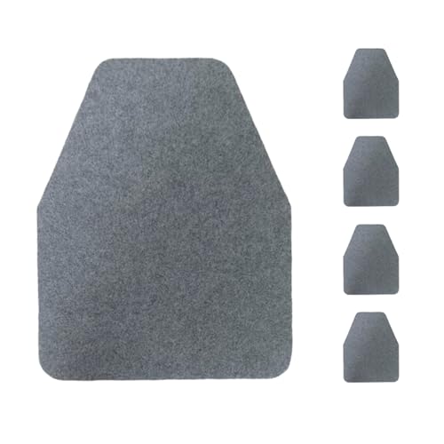 Lifup Urinalmatten rutschfeste Absorbierende Wasseraufnahme für Herren Badezimmer Toiletten Hellgrau 4 Stück 42 x 52 cm von Lifup