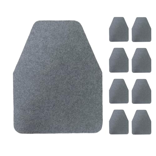 Lifup Urinalmatten rutschfeste Absorbierende Wasseraufnahme für Herren Badezimmer Toiletten Hellgrau 8 Stück 42 x 52 cm von Lifup