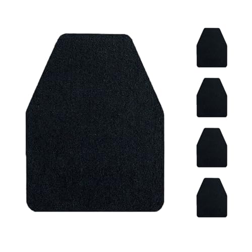 Lifup Urinalmatten rutschfeste Absorbierende Wasseraufnahme für Herren Badezimmer Toiletten Schwarz 4 Stück 42 x 52 cm von Lifup