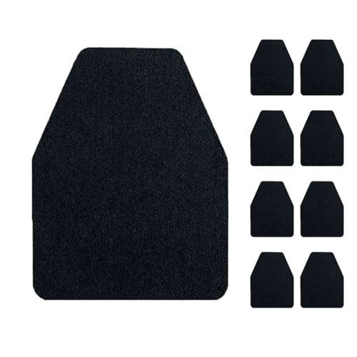 Lifup Urinalmatten rutschfeste Absorbierende Wasseraufnahme für Herren Badezimmer Toiletten Schwarz 8 Stück 42 x 53 cm von Lifup