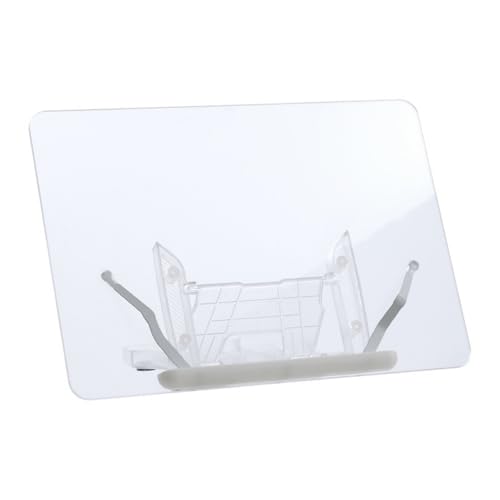 Lifup Verstellbarer Buchhalter Acryl Leseständer mit Seitenclip, Kochbuchhalter für Zuhause Transparent 34W x 24H x 15D cm Lifup Verstellbarer Buchhalter Acryl Leseständer mit Seitenclip, Kochbuchhalter für Zuhause Transparent 34W x 24H x 15D cm von Lifup