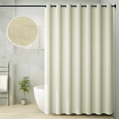 Lifup Wasserdichter Duschvorhang, Anti-schimmel Duschvorhänge, Shower Curtains mit ösen und Duschringen, Beschwerter Saum, Badewanne Vorhang Schnell Trocknend Hellgrün 180 x 200 cm von Lifup