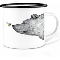 Emaille Tasse | Leicht & Robust | »Die Begegnung« Camping Becher Handveredelt in Deutschland Cup, Kaffeetasse, Emaillebecher Emaille Tasse | Leicht & Robust | »Die Begegnung« Camping Becher Handveredelt in Deutschland Cup, Kaffeetasse, Emaillebecher von Ligarti
