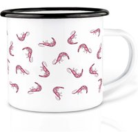 Emaille Tasse | Leicht & Robust | »Shrimpcocktail« I Camping Becher Handveredelt in Deutschland Cup, Kaffeetasse, Emaillebecher Emaille Tasse | Leicht & Robust | »Shrimpcocktail« I Camping Becher Handveredelt in Deutschland Cup, Kaffeetasse, Emaillebecher von Ligarti