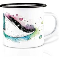 Emaille Tasse | Leicht & Robust | »Spacerochen« I Camping Becher Handveredelt in Deutschland Cup, Kaffeetasse, Emaillebecher Emaille Tasse | Leicht & Robust | »Spacerochen« I Camping Becher Handveredelt in Deutschland Cup, Kaffeetasse, Emaillebecher von Ligarti